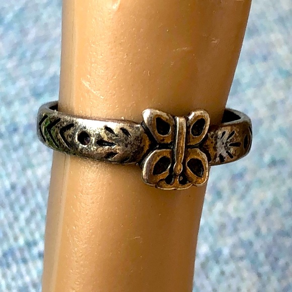 Retired Silpada butterfly toe ring sterling silver - Picture 1 of 5